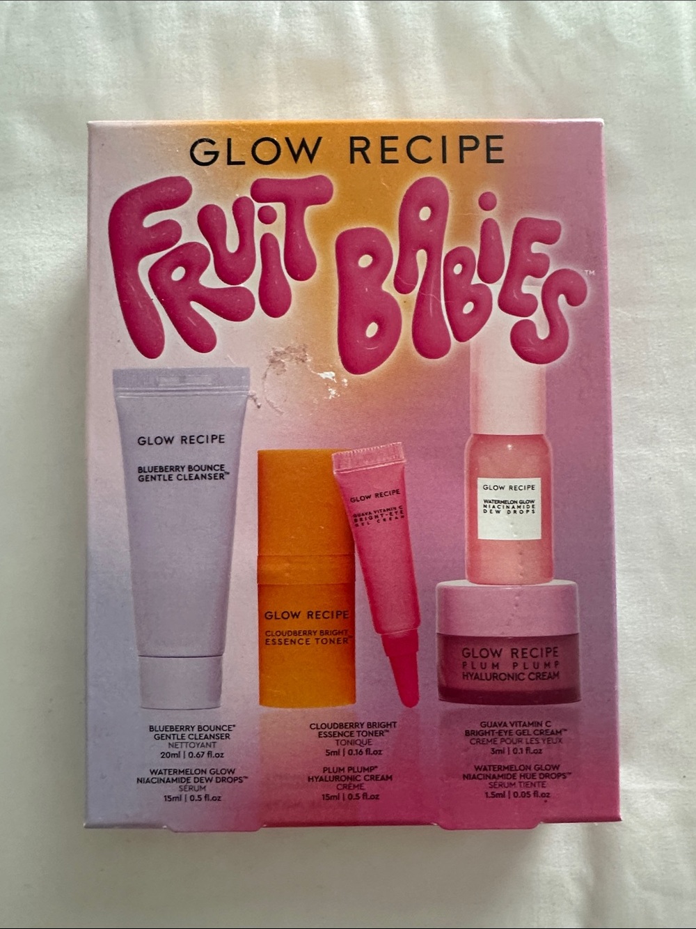 Glow Recipe Fruit Bibles Skincare Set NEW minis in sealed box